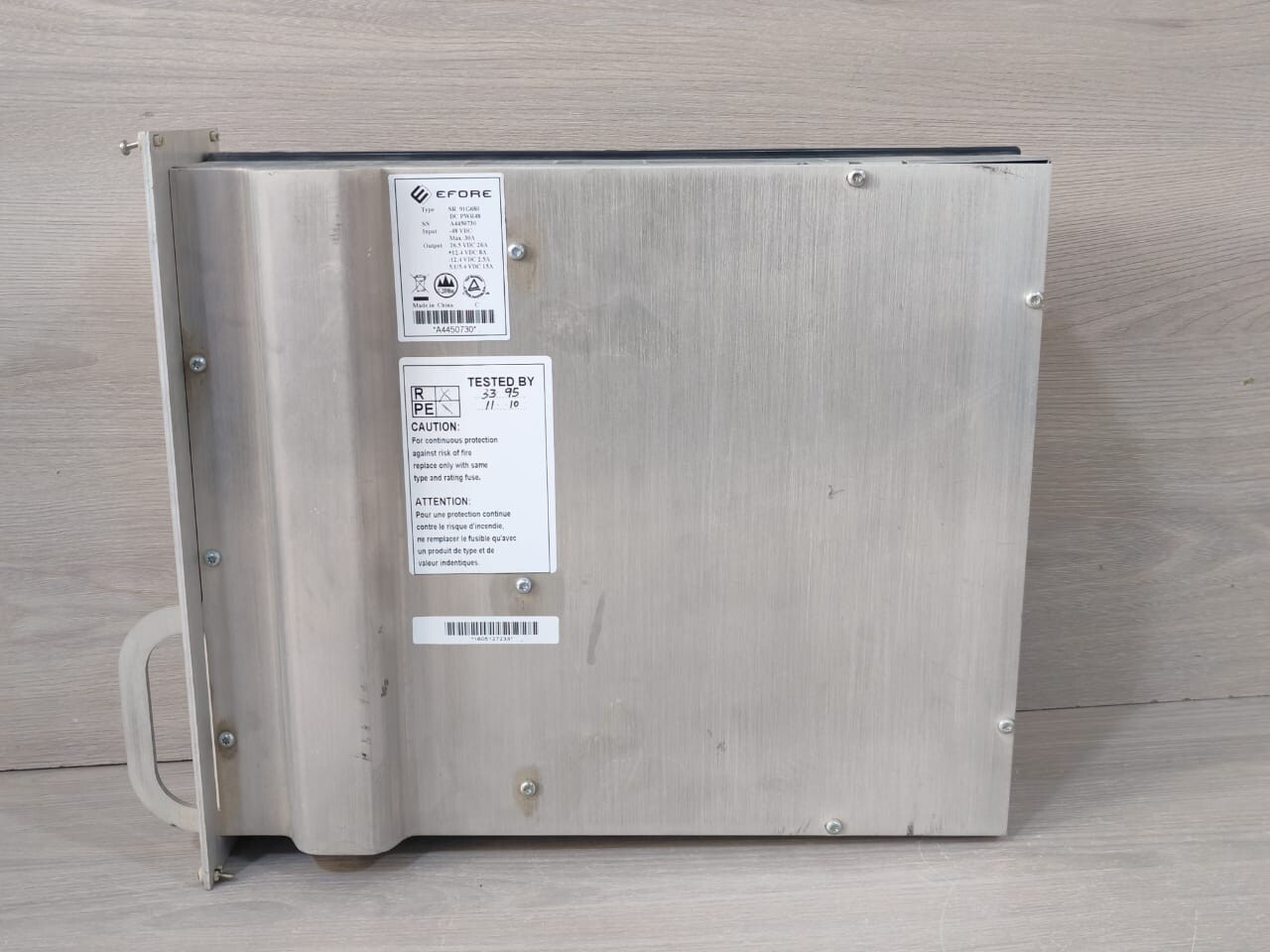 EFORE PWR48 EFORE POWER SUPPLY SR 91G680 DC PWR48 5