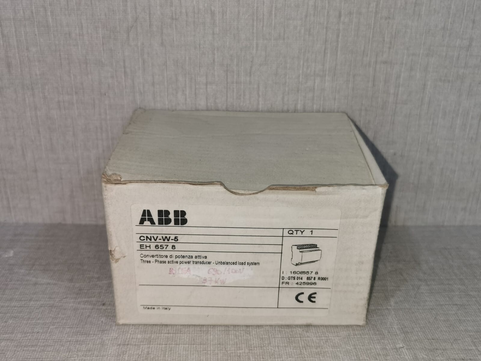ABB CNV-W-5 ABB CNV-W-5 Three Active Power Transducer 37 KW 9