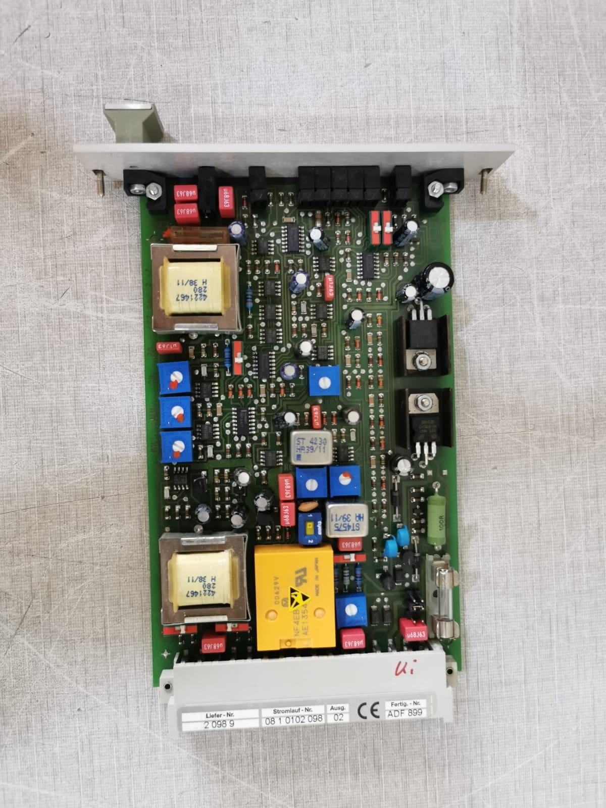 NEUMANN 20989 NEUMANN 2 098 9/20989 Audio Card 8