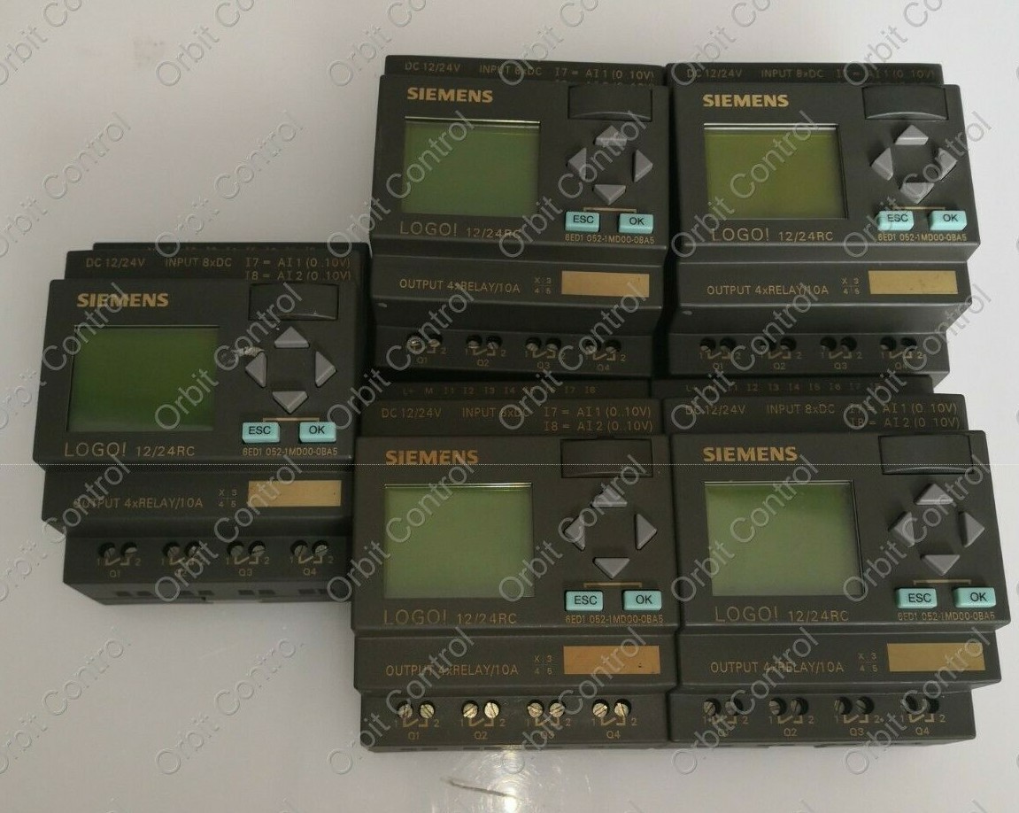 Siemens LOGO SIEMENS 6ED1 052-1MD00-0BA5 LOGIC MODULE LOGO! 12/24RC 4