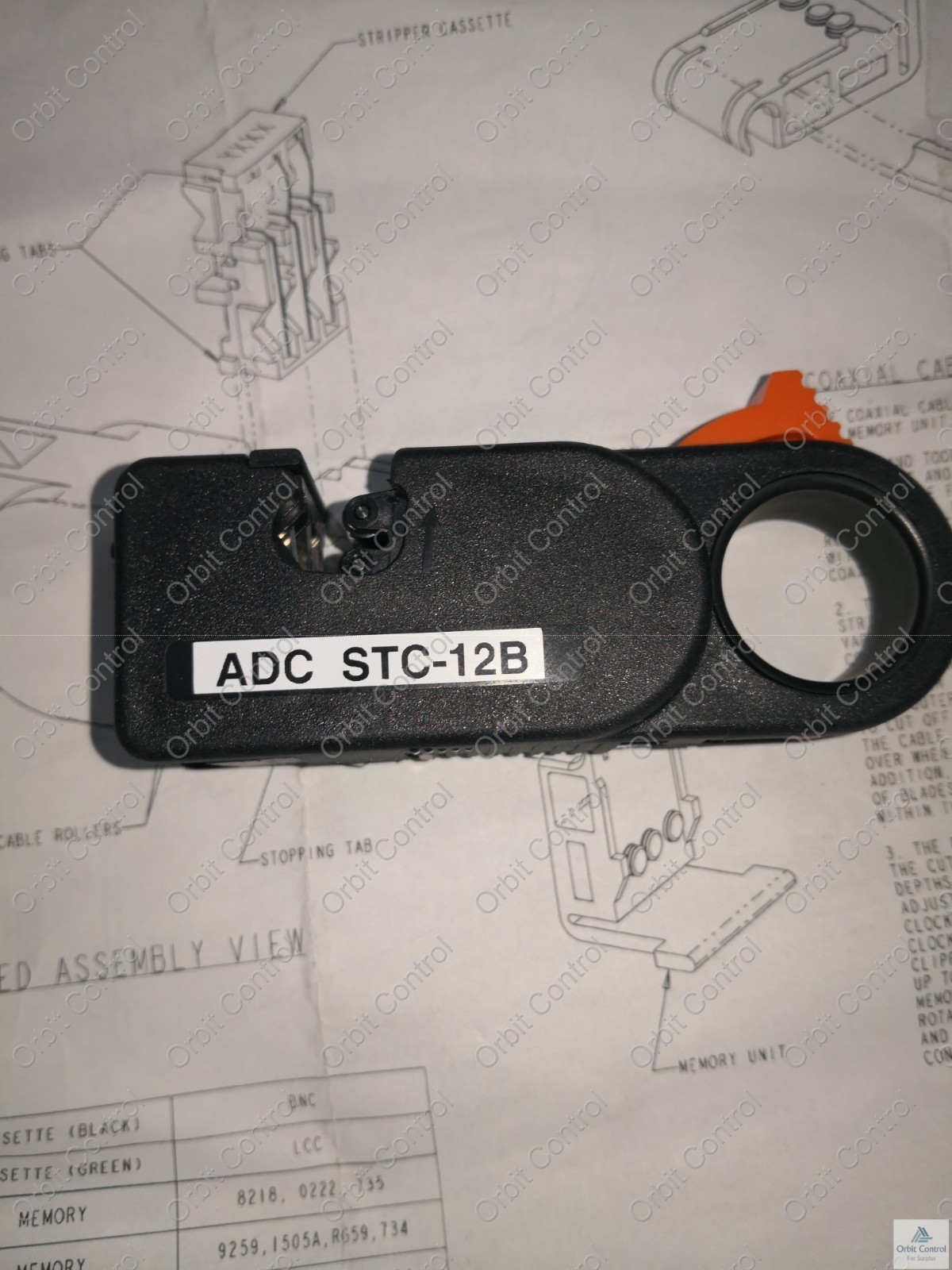 ADC STC-12B ADC-Commscope STC-12B Manual Coaxial Cable Stripper Tool 7