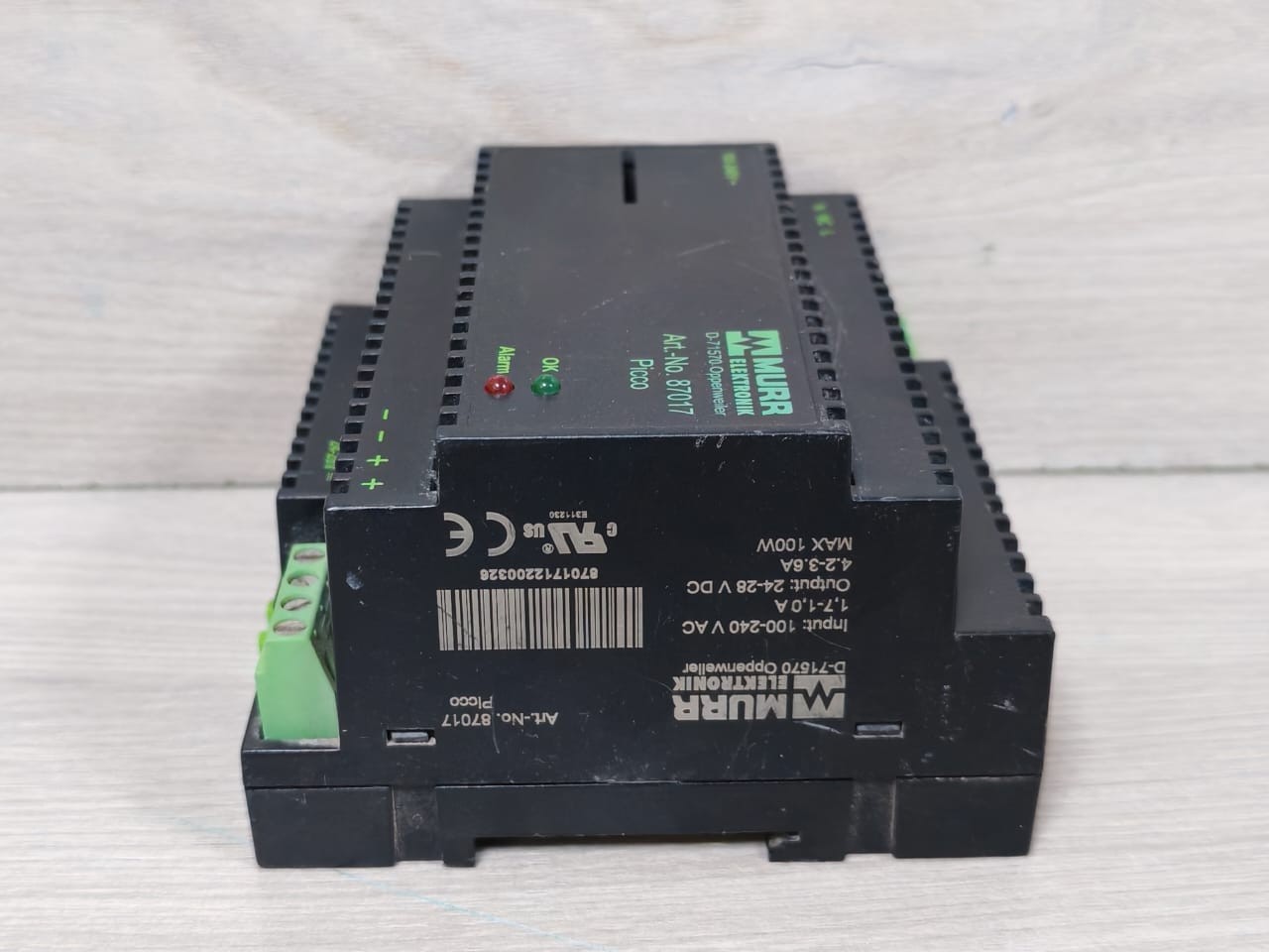 MURR ELEKTRONIK PICCO-87017 Murr Elektronik Picco 87017 Power Supply 100-240V 5