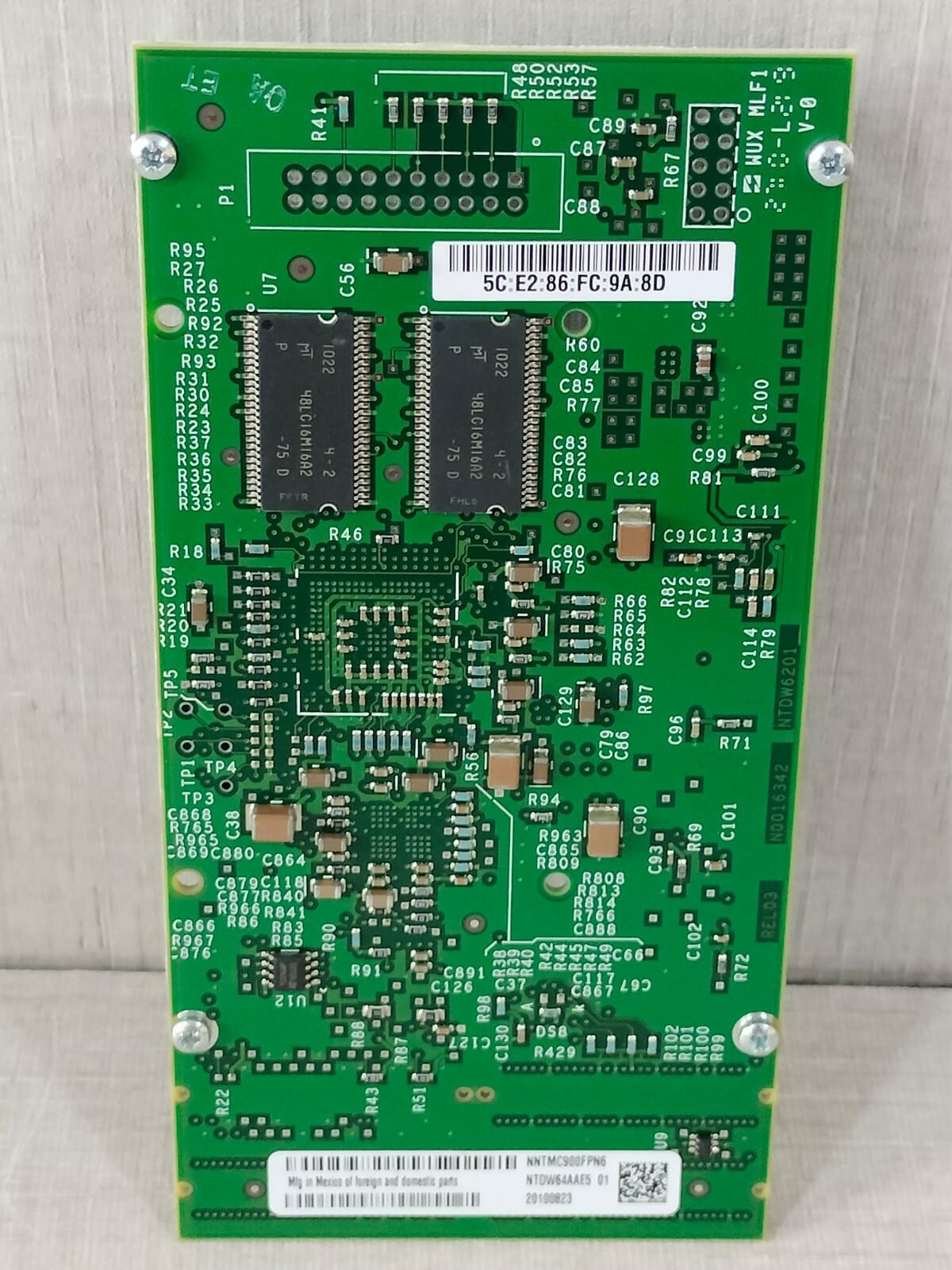 NORTEL NTDW62AAE5 NORTEL NTDW62AAE5 MGC DSP DAUGHTERBOARD 32-DS 2