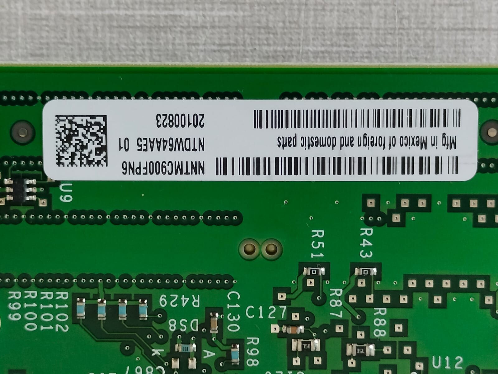 NORTEL NTDW62AAE5 NORTEL NTDW62AAE5 MGC DSP DAUGHTERBOARD 32-DS 4