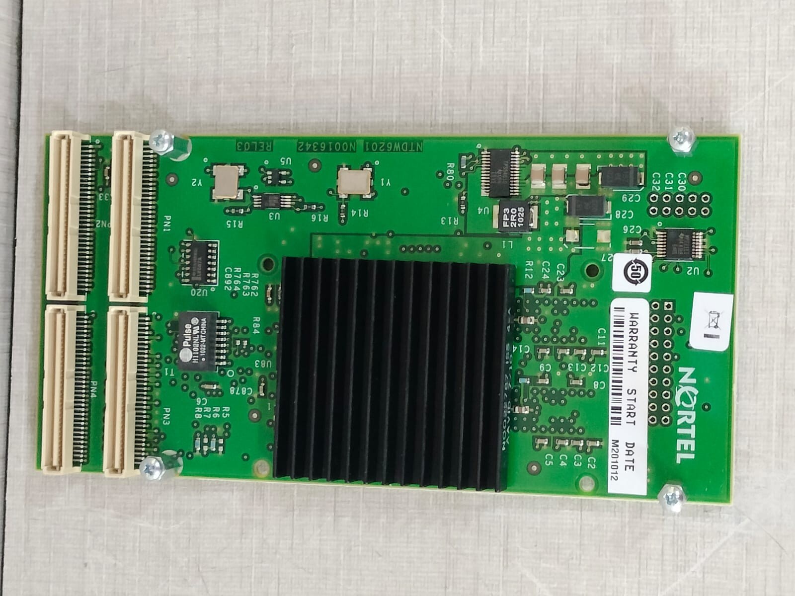 NORTEL NTDW62AAE5 NORTEL NTDW62AAE5 MGC DSP DAUGHTERBOARD 32-DS 6