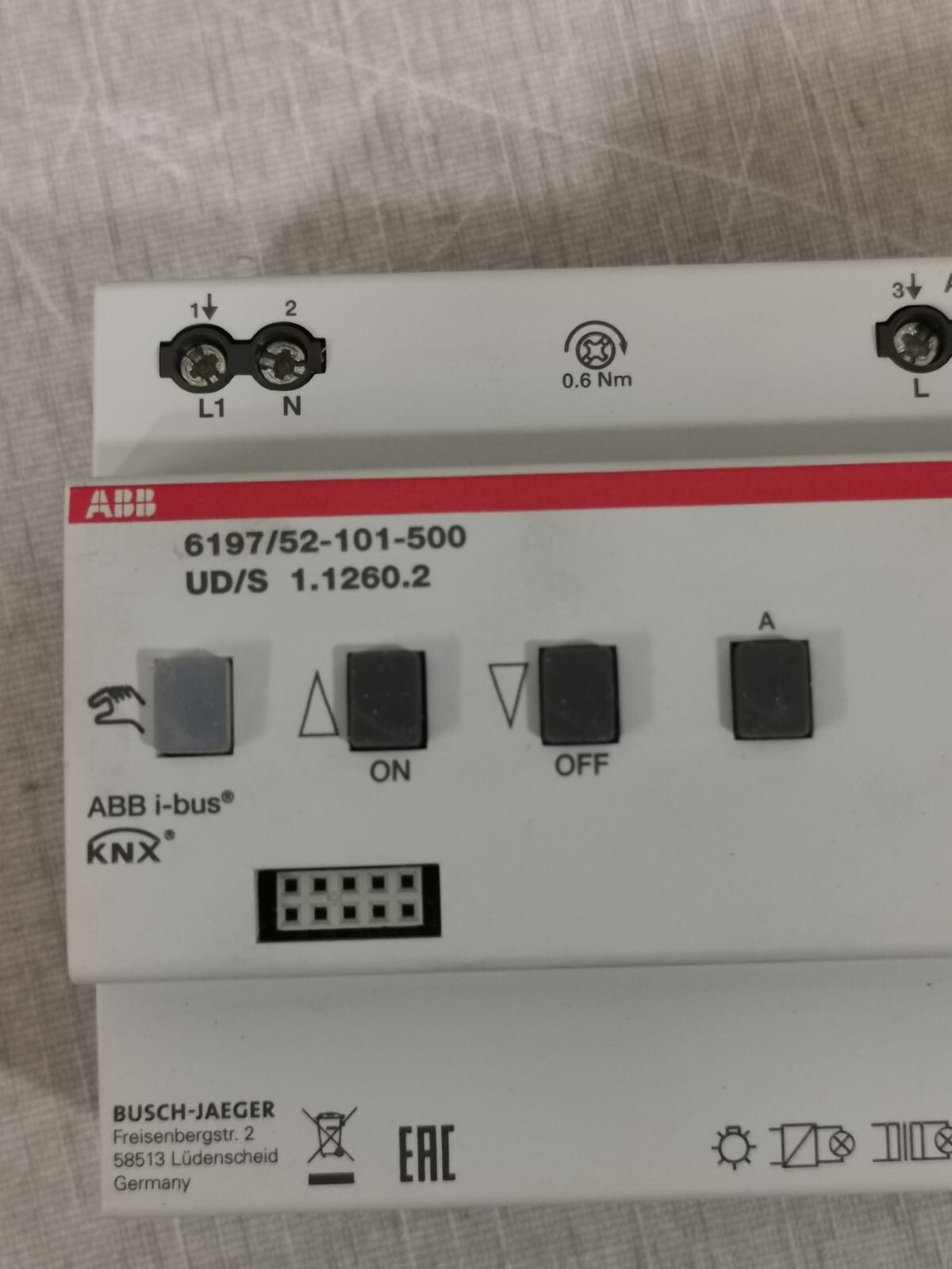 ABB KNX-6197 ABB i-bus KNX 6197/52-101-500 UD/S 1.1260.2 Universal Dimmer Actuator-TESTED 2