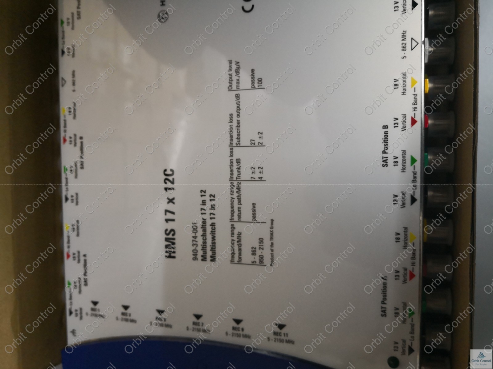 Digital HMS-17 Hirschman HMS 17 X 12C 940-374-001 Digital Satellite Multiswitch Amplifier 3