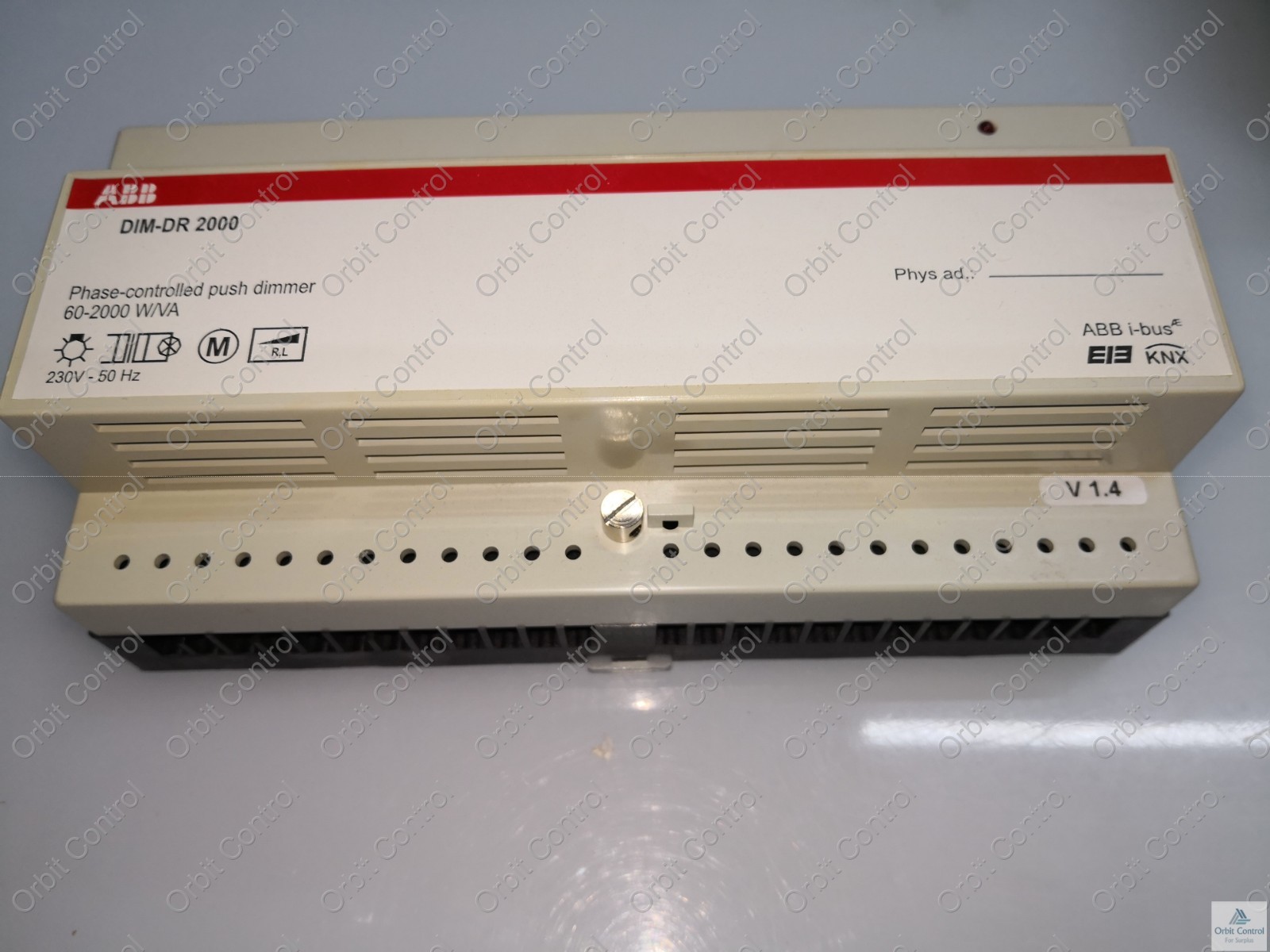 ABB DR-2000 KNX DIM-DR 2000 Phase-Controlled Push Dimmer 60-2000w/va ABB 2