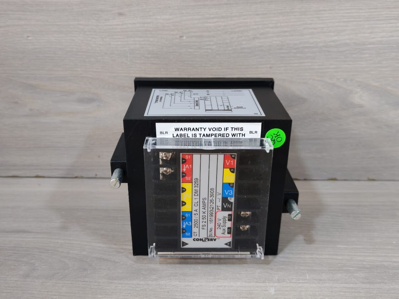 CONZERV DM-3259 CONZERV DM 3259 AMPMETER DM3259-2500/5-240/CON 4