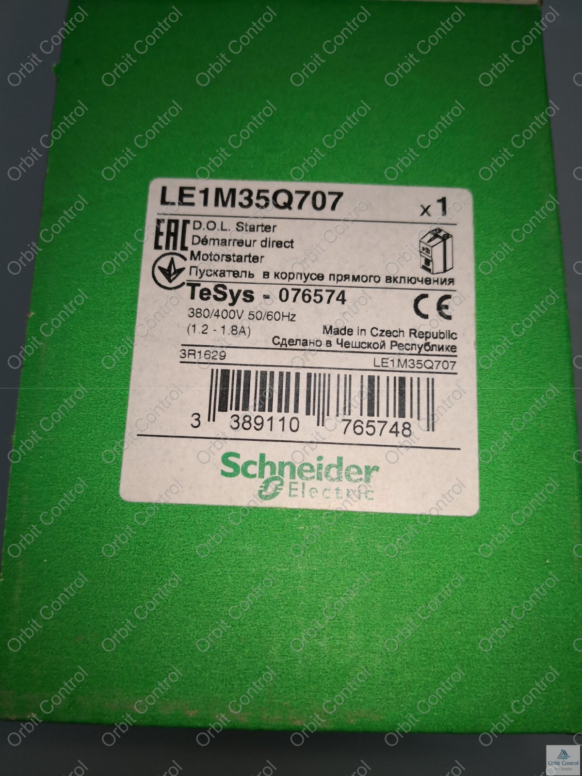 Schneider Direct starter combination 0,55kW LE1M35Q707