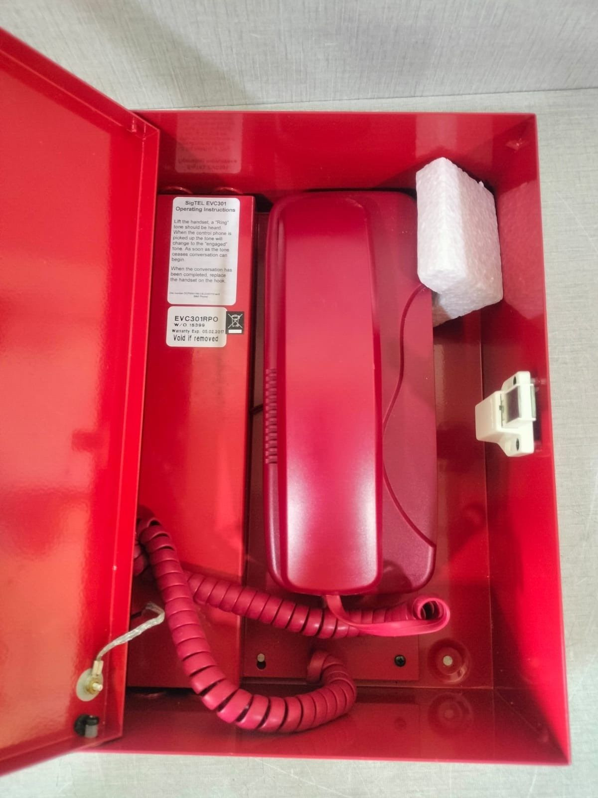 C-TEC EVC301RPO EVC301RPO Fire Telephone Outstation c/w Handset (Push to Open), Stainless Steel 7