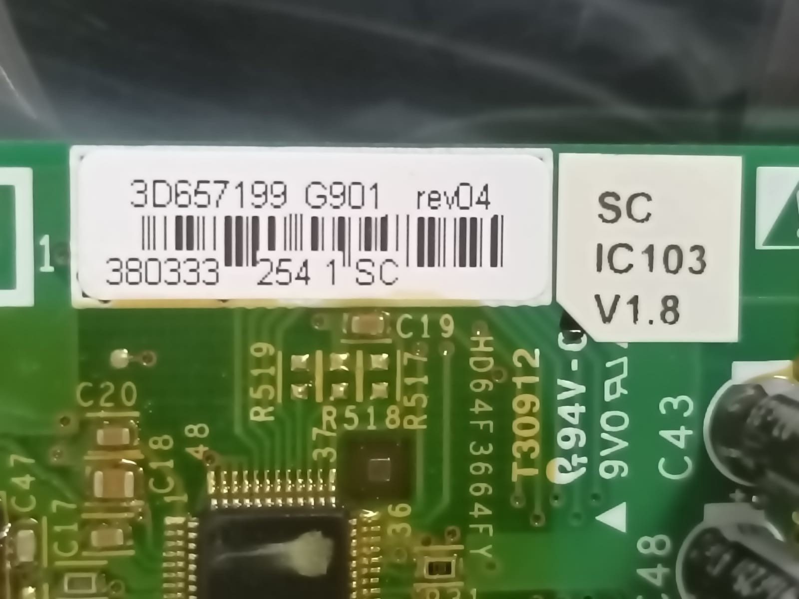 Schneider Electric VX5A1300 SCHNEIDER ELECTRIC VX5A1300 / 3D657199 G901 REV 04 Soft Charge Board 3