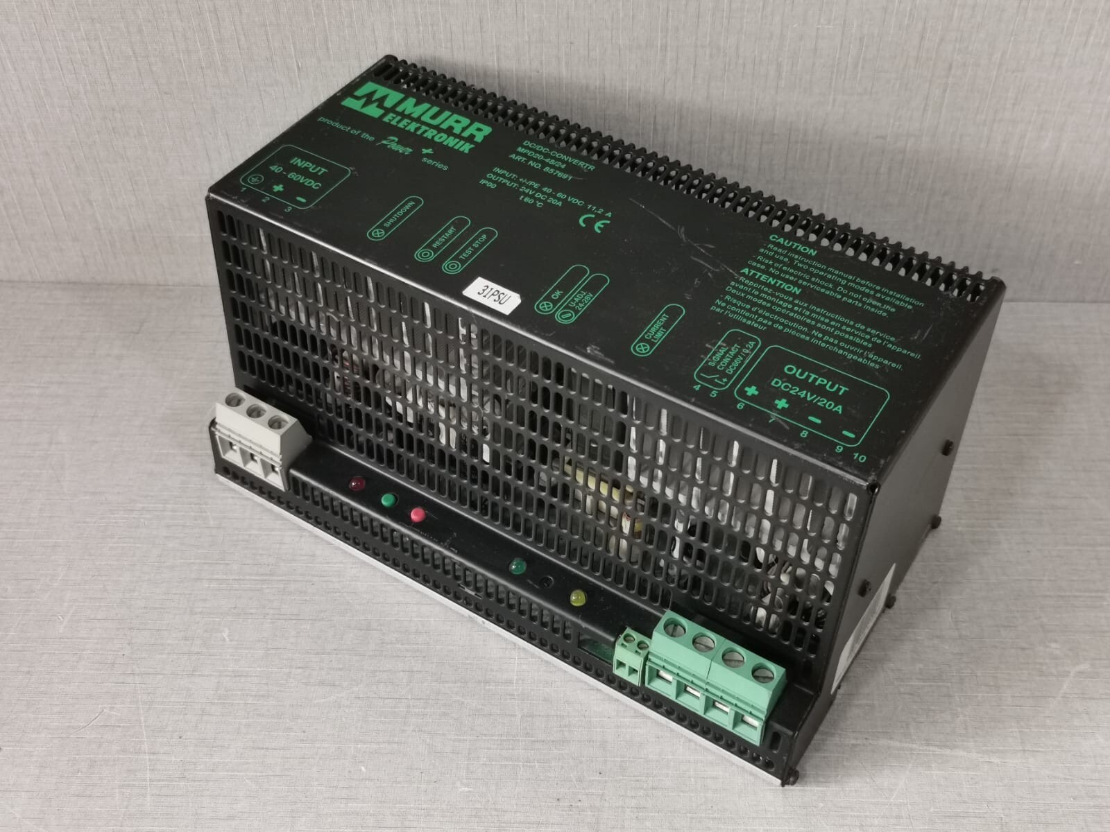 MURR ELEKTRONIK MPD20-48/24 MURR ELEKTRONIK MPD20-48/24 DC/DC-CONVERTER 857691 10