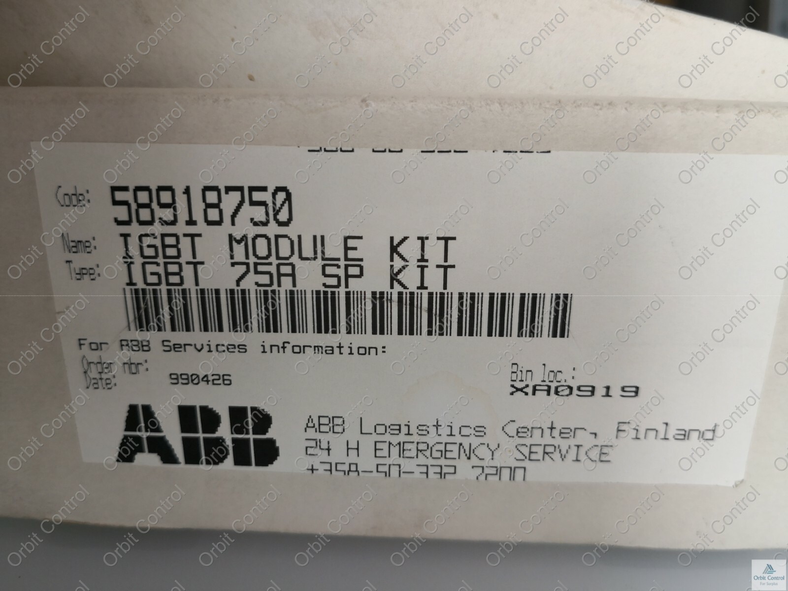 ABB IGBT 75A SP KIT ABB IGBT Module Kit / IGBT 75A SP Kit 58918750 6