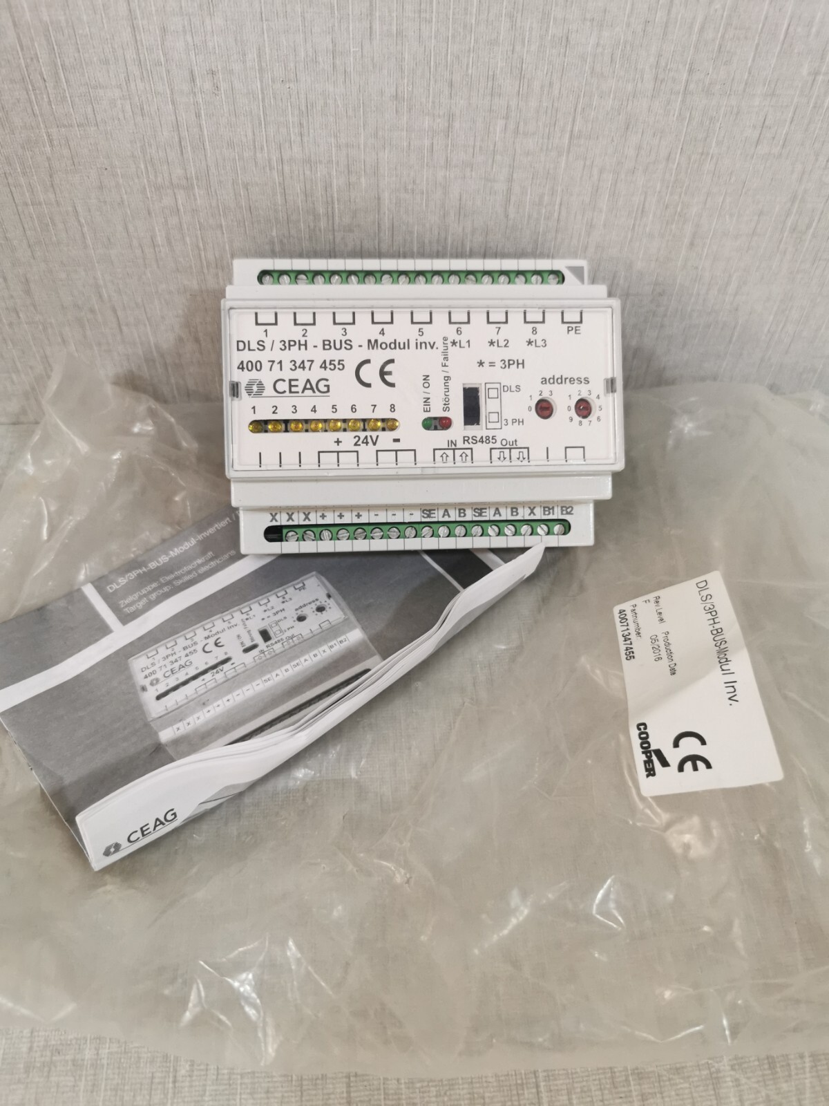 CEAG 40071347455 CEAG DLS 3PH-BUS 400 71 347 455 Module inv. 40071347455 3