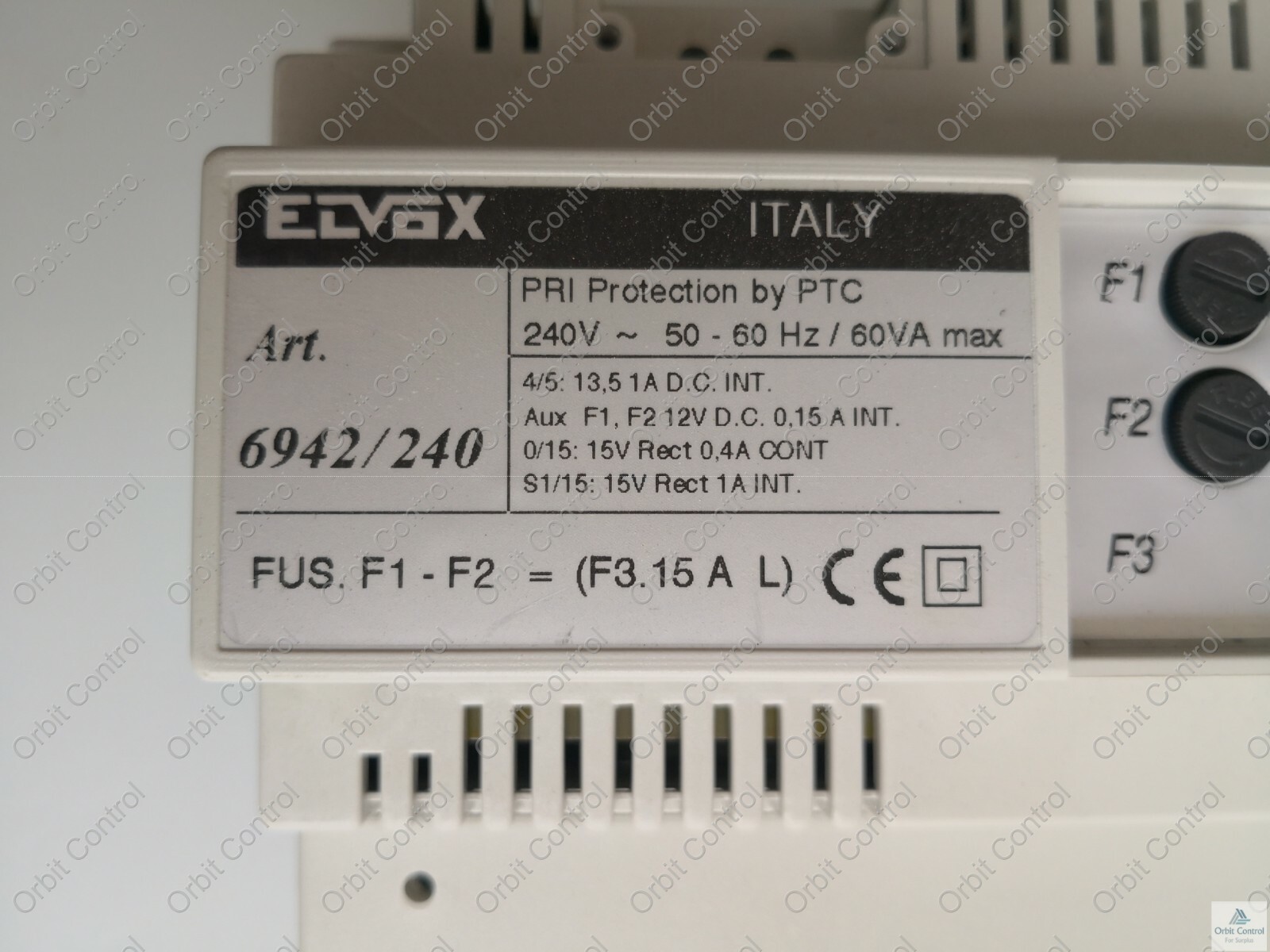 ELVOX PTC-6942 ELVOX PRI PROTACTION BY PTC 6942/240 3