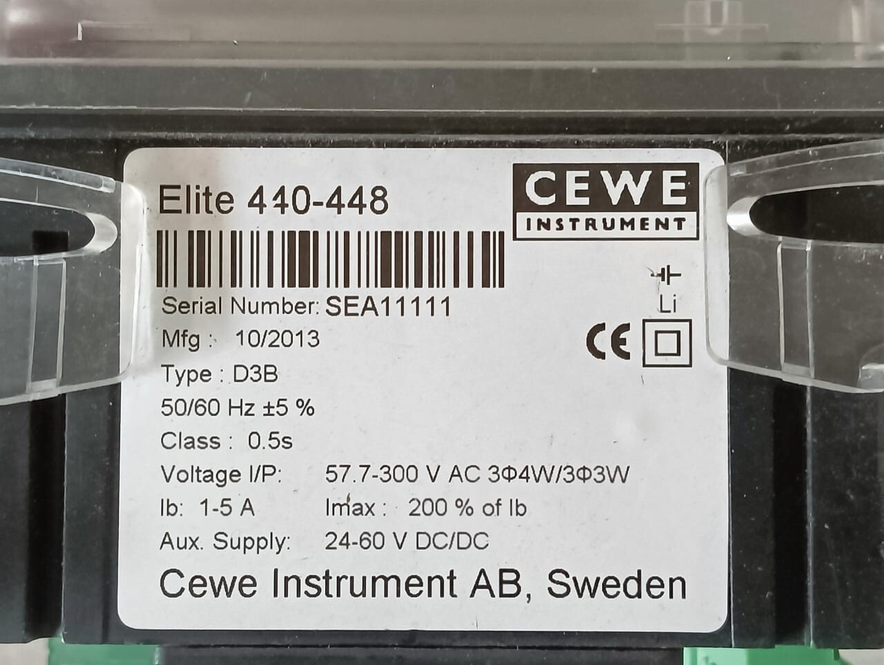CEWE ELITE-440 CEWE ELITE 440-448 Multi-Function Electric Meter 3