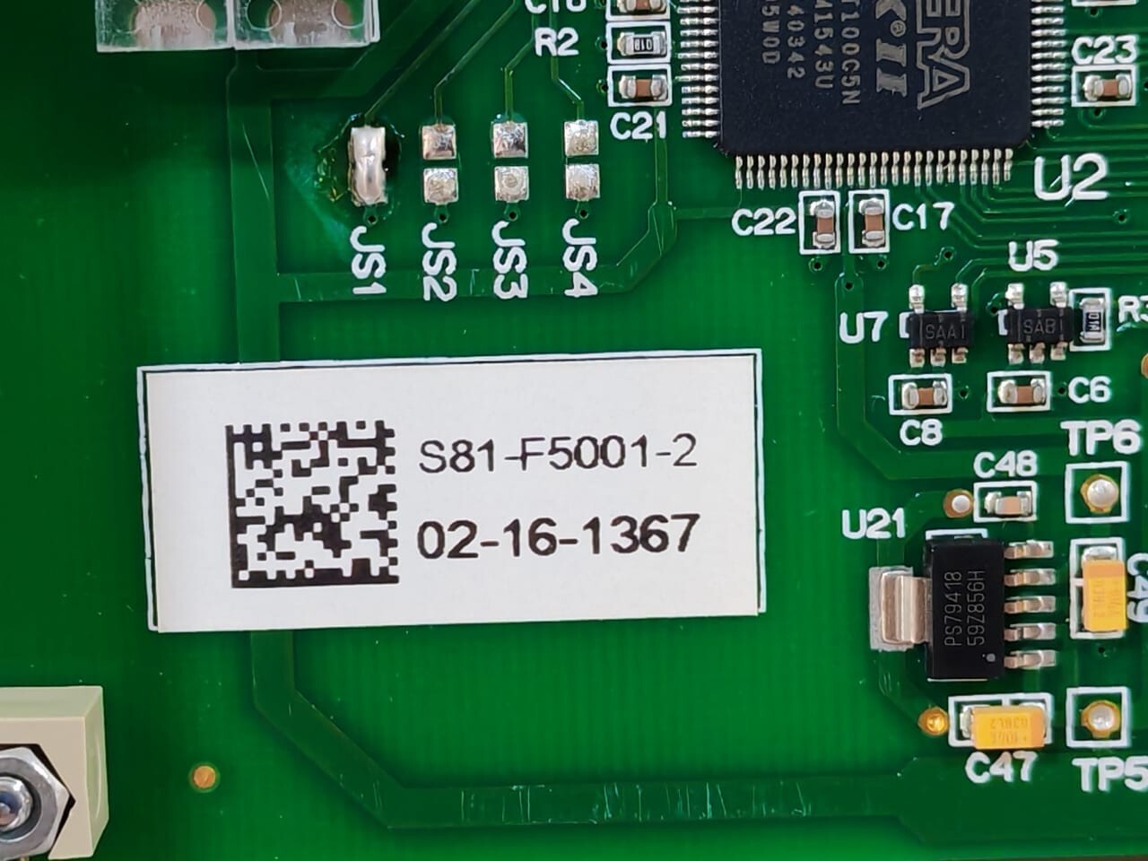 SCAME S81-F5001-2 SCAME SISTEMI S81-F5001-2 OUTPUT MONITORING CARD 5