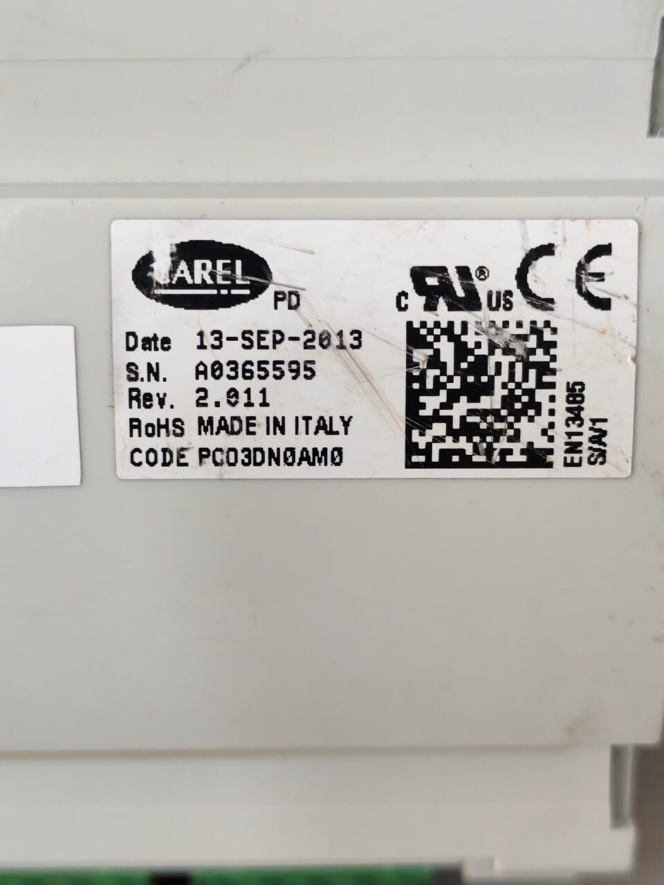 CAREL PCO3DN0AM0 REV 2.011+UKDENMCZ0F VER.1.10 CAREL C3-05 PCO3DN0AM0 REV 2.011+UKDENMCZ0F VER.1.10 CONTROLLER 5