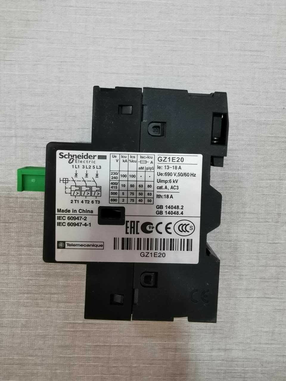 Schneider Electric GZ1E20 SCHNEIDER ELECTRIC GZ1E20 Circuit Breaker 3
