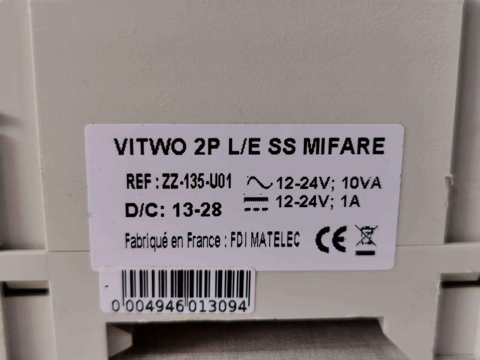 URMET FV 1056 CV2 VITWO 2P L/E SS MIFARE CENTRAL 2 Doors URMET FV 1056 CV2 4