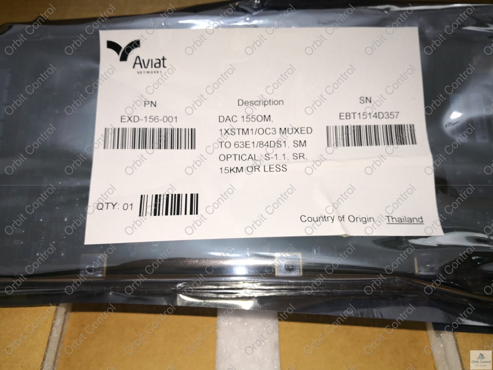 AVIAT EXD-156-001 DATA ACCESS CARD, DAC 155OM