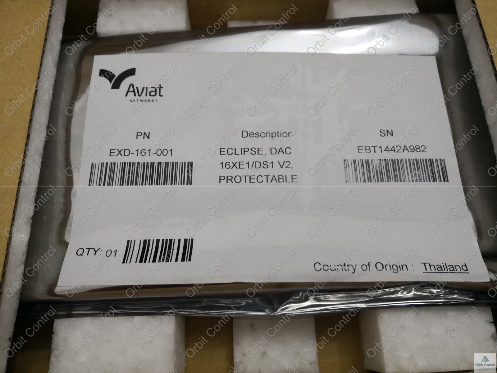Aviat EXD-161-001 MICROWAVE DAC(DIGITAL ACCESS CARD) 16*E1/DS1 PROTECTED