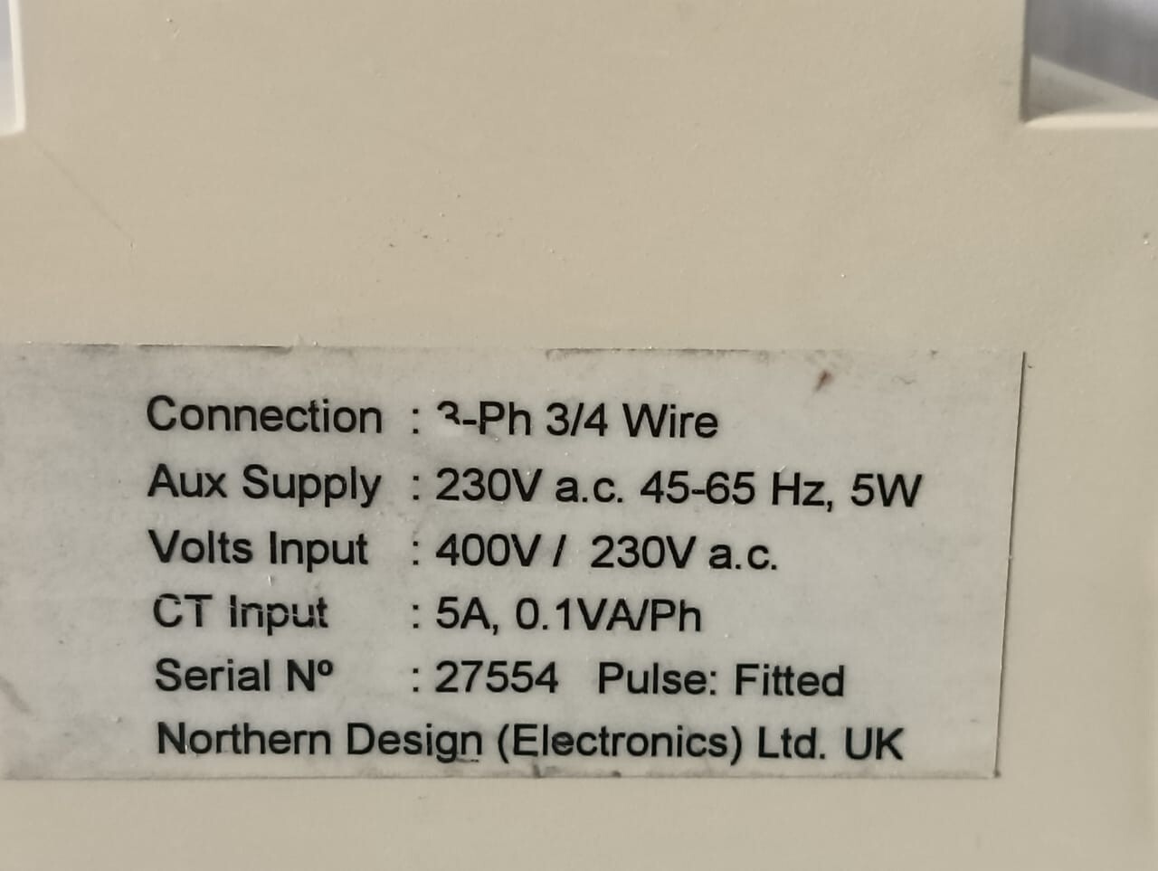 Northern Design RAIL-300 Northern Design Power Rail 300 Energy Meter with 5A output 3