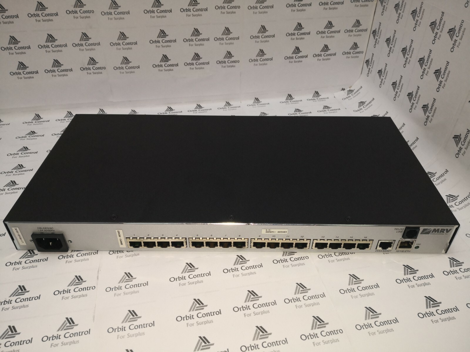 MRV LX-4016S-101AC MRV LX-4016S-101AC Console Server 16 Rs-232 Ports V.90 Modem AC Power 3