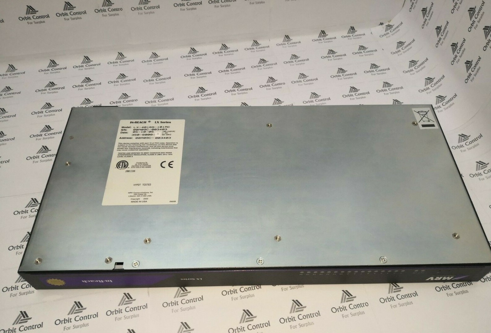MRV LX-4016S-101AC MRV LX-4016S-101AC Console Server 16 Rs-232 Ports V.90 Modem AC Power 4