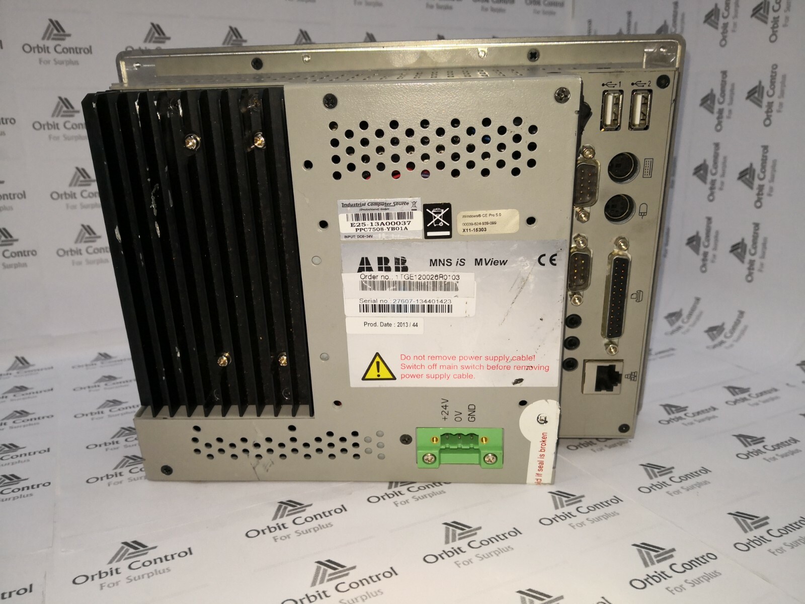 ABB 1TGE120026R0103 ABB 1TGE120026R0103 Machine Interface MSN IS M View (Without Windows ) 4
