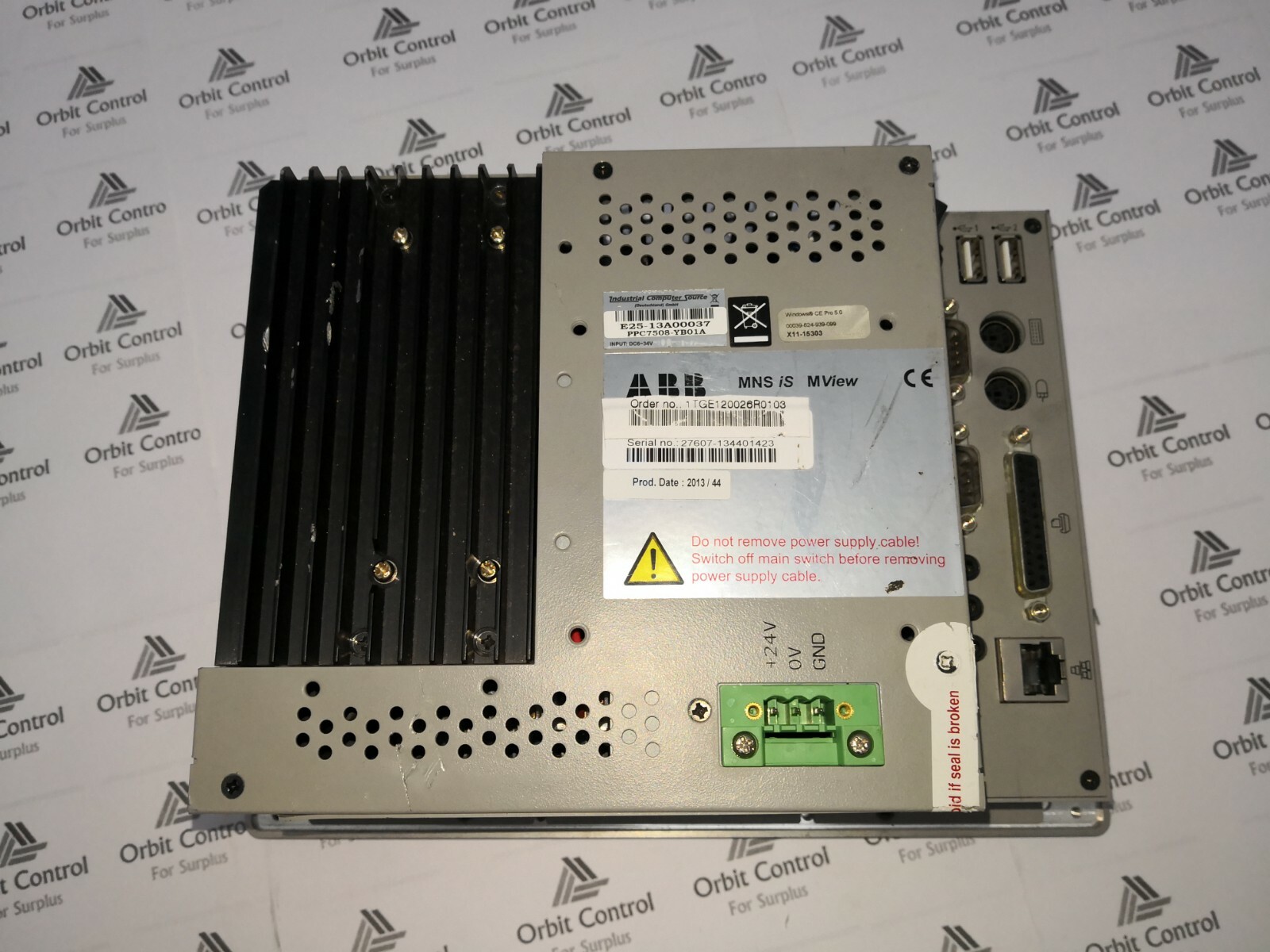 ABB 1TGE120026R0103 ABB 1TGE120026R0103 Machine Interface MSN IS M View (Without Windows ) 6