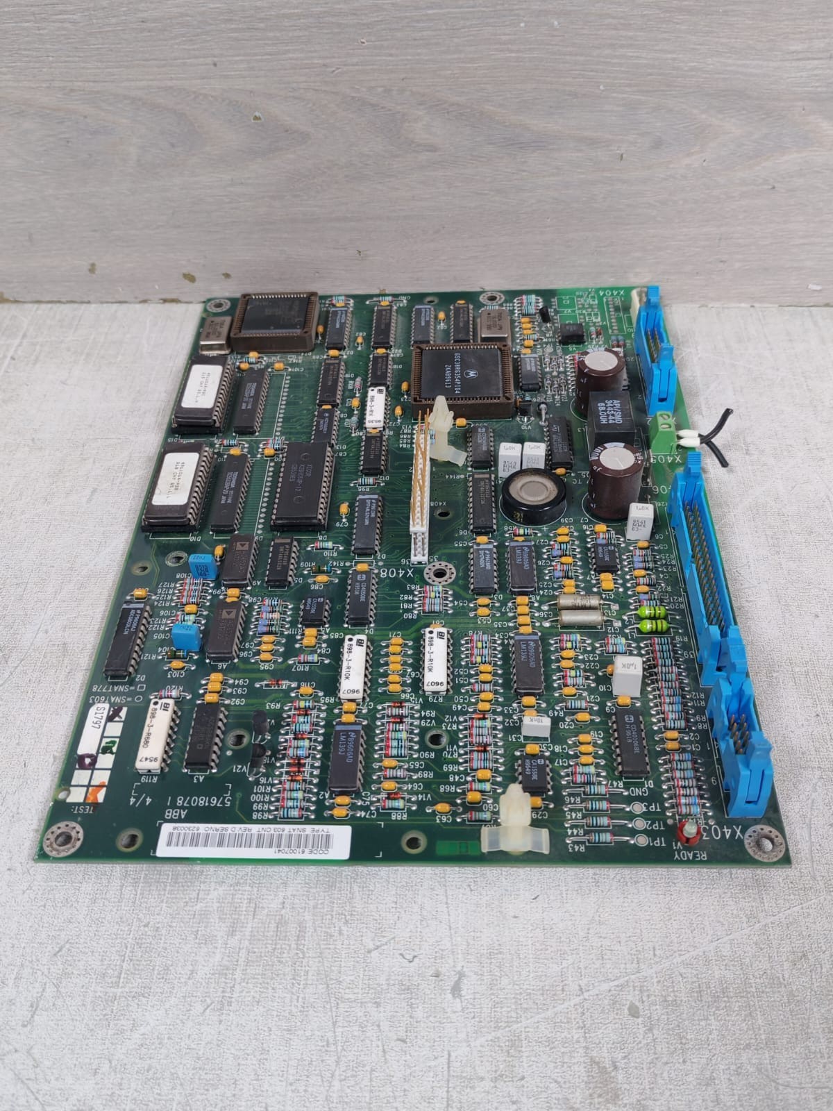 ABB 57618078 ABB 57618078 SNAT 603 CNT / REV: D / SNAT603CNT / Control Board Code: 61007041 7