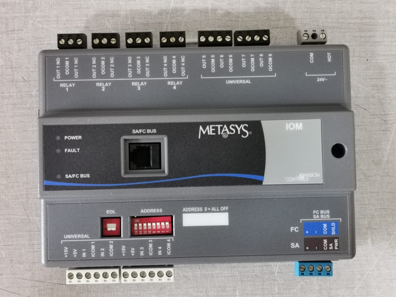 Johnson Controls MSIOM37100 Johnson Controls MS-IOM3710-0 / MSIOM37100 Input Output Module 4