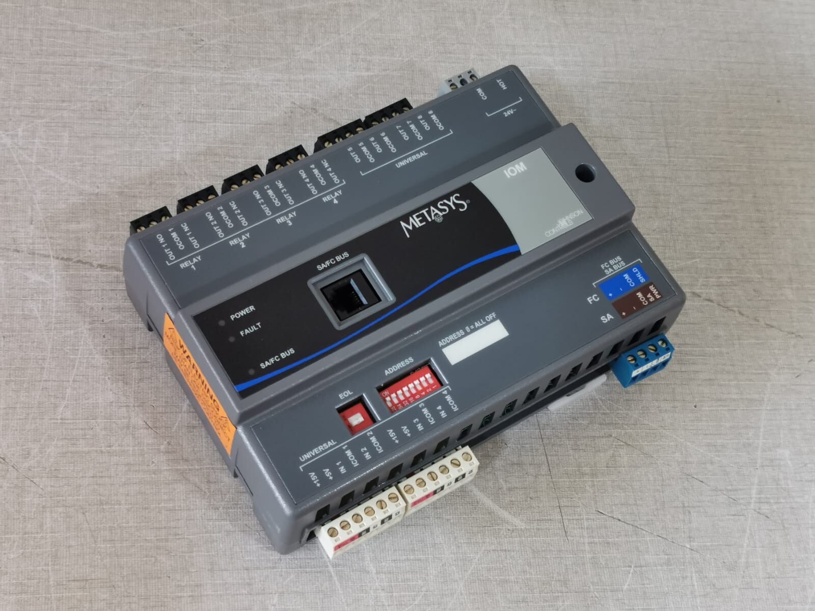 Johnson Controls MSIOM37100 Johnson Controls MS-IOM3710-0 / MSIOM37100 Input Output Module 7