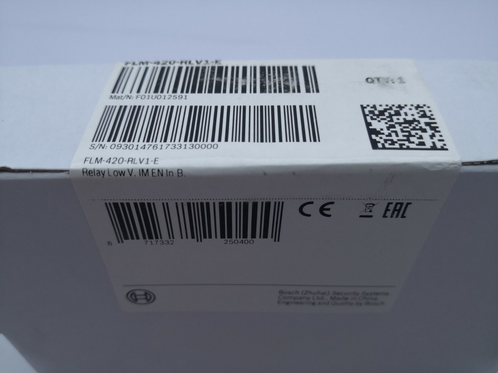 Bosch FLM-420-RLV1-E Bosch FLM 420 RLV1 E FLM 420 RLV1 E Relay Interface Module Low Voltage / FLM420RLV1E 5