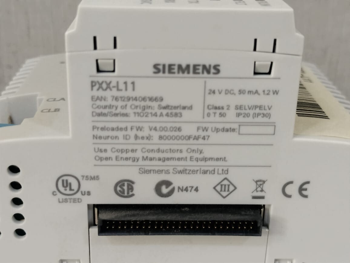 Siemens PXX-L11 Siemens PXX-L11 Controller EXPANSION MODULE 24V 8