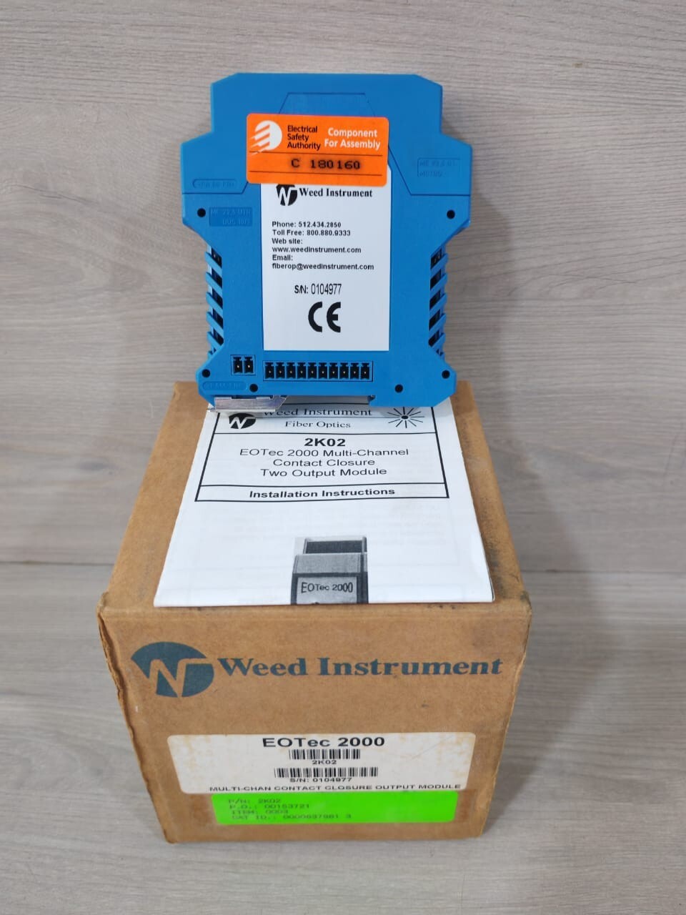 WEED INSTRUMENT EOTEC 2000 MULTI-CHANNEL CONTACT CLOSURE INPUT MODULE 2K02