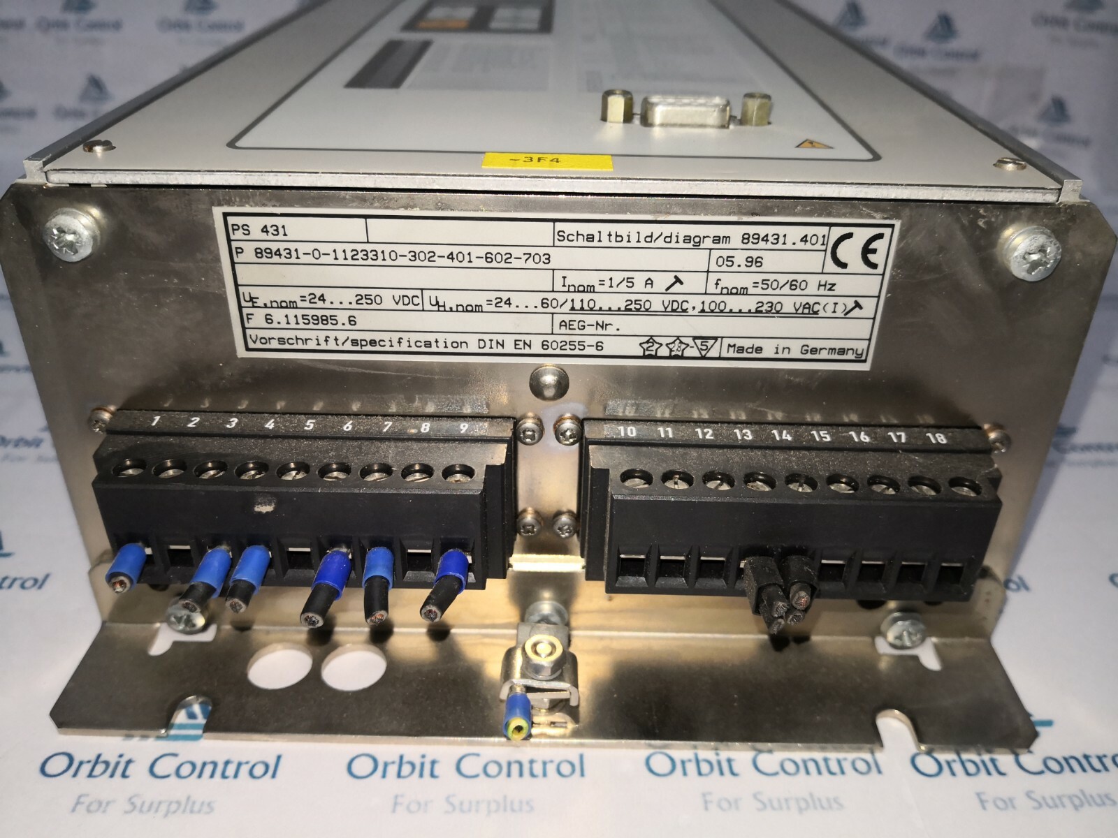 AEG P 89431-0-1123310-302-401-602-703 AEG PS 431 PS431 / P 89431-0-1123310-302-401-602-703 Time-Overcurrent Protection 5