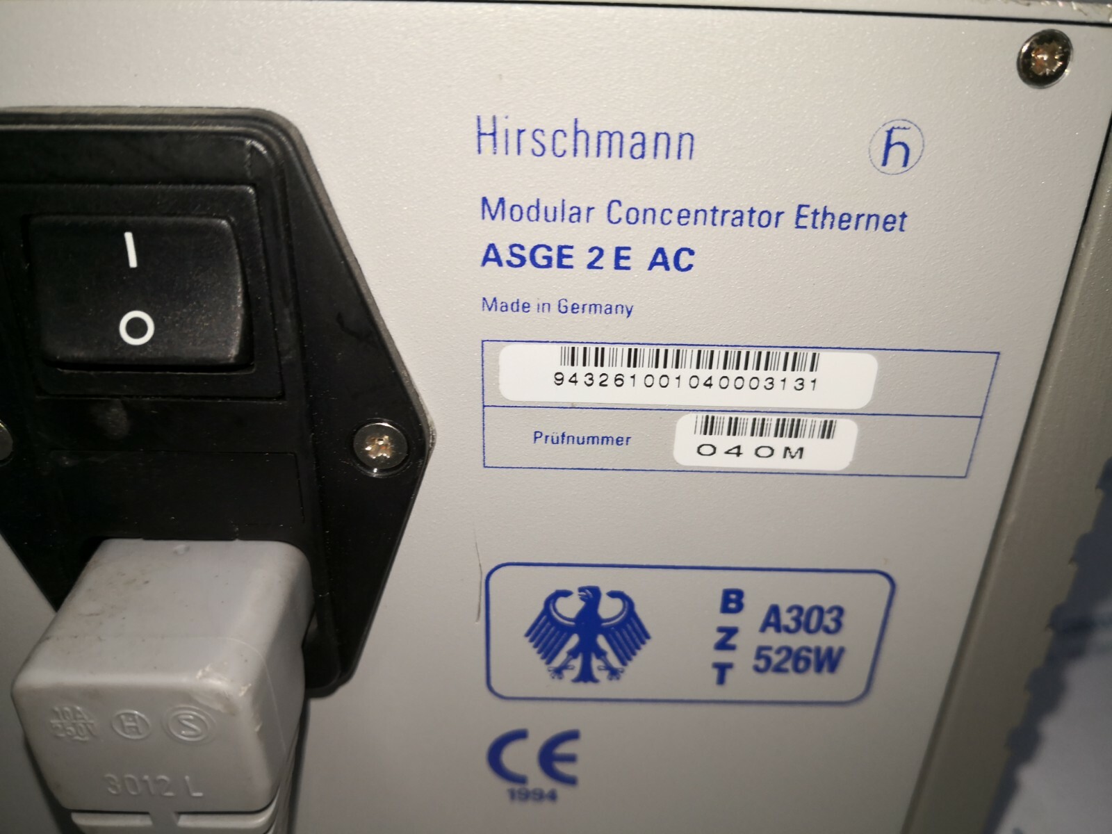 Hirschmann ASGE-2-E-AC HIRSCHMANN MODULAR CONCENTRATOR ETHERNET ASGE-2-E-AC / ASGE 2 E AC 4