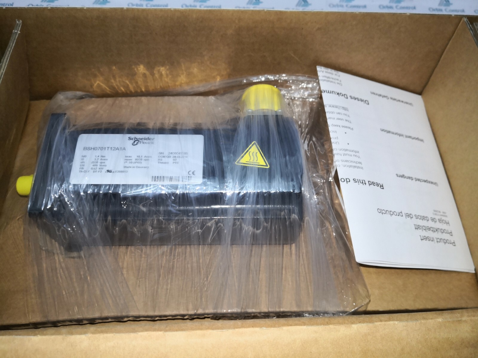 Schneider Electric BSH0701T12A1A New Schneider Electric BSH0701T12A1A / AC Servo Motor BSH - 1.4 N.m - 8000 rpm 5