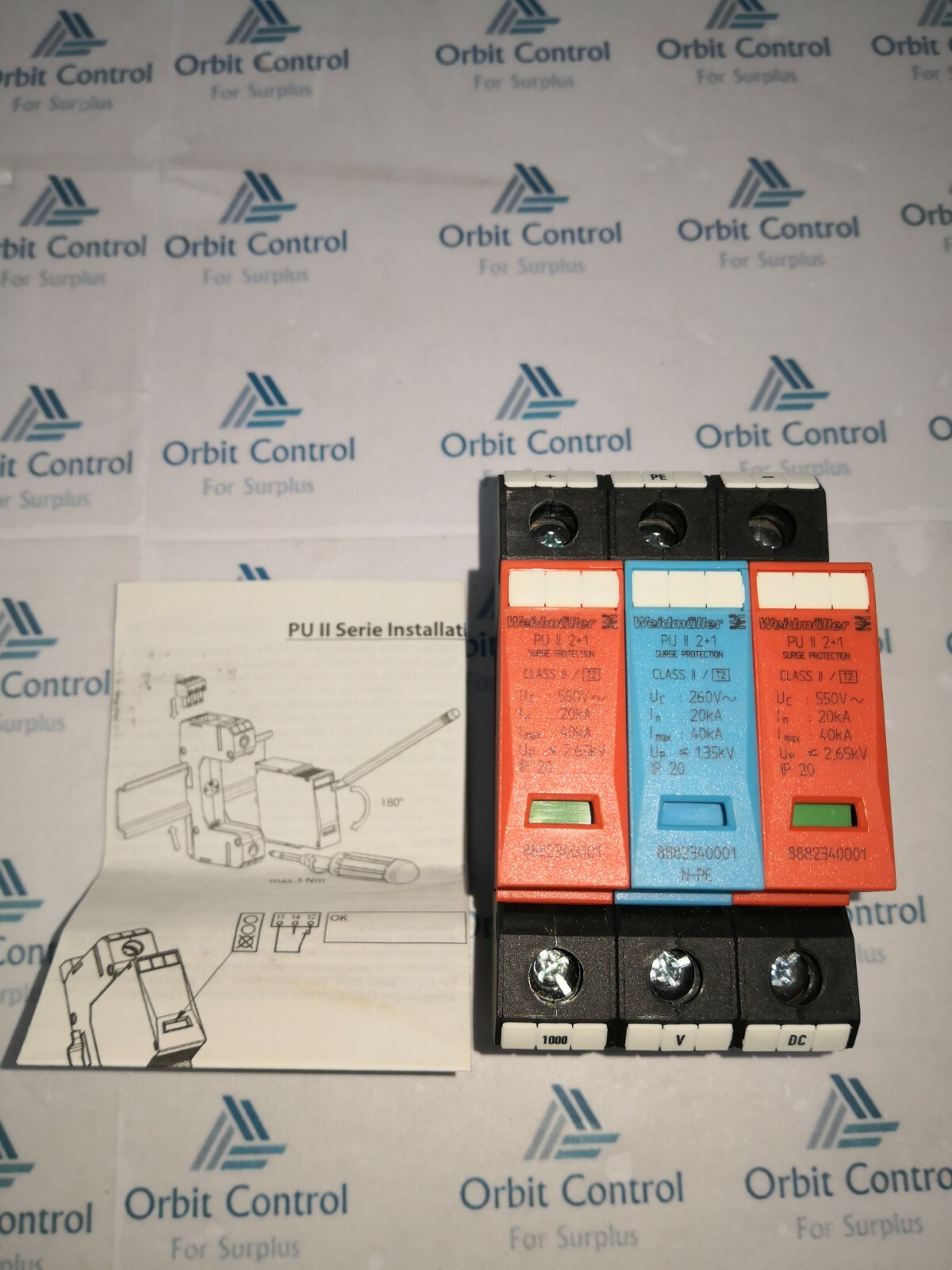 Weidmüller 8882340001 Weidmüller 8882340001 Photovoltaic Surge Protection PU II 2+1 2