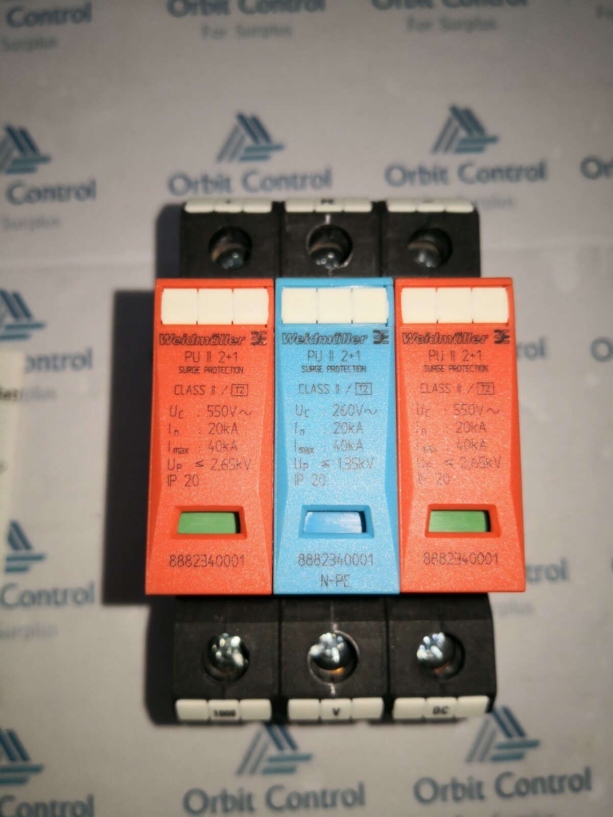 Weidmüller 8882340001 Weidmüller 8882340001 Photovoltaic Surge Protection PU II 2+1 3