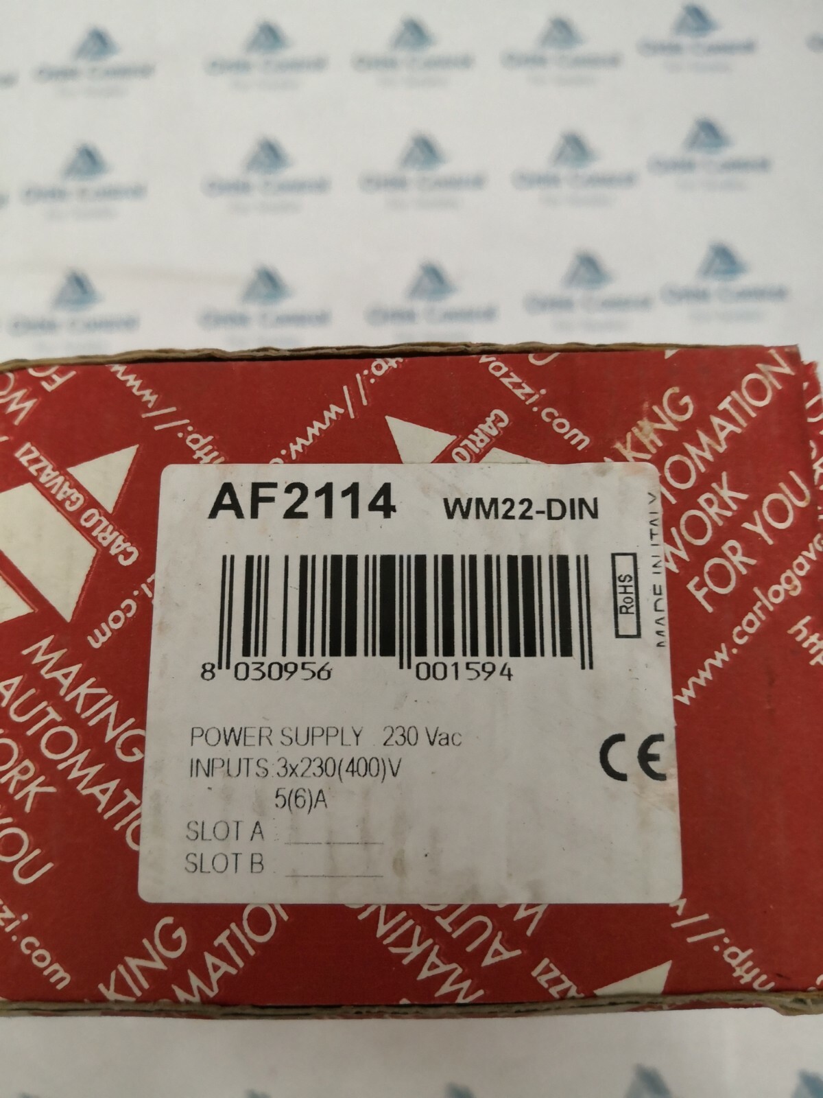 Carlo Gavazzi WM22-DIN Carlo Gavazzi WM22-DIN Power Supply 230VAC 6A 7