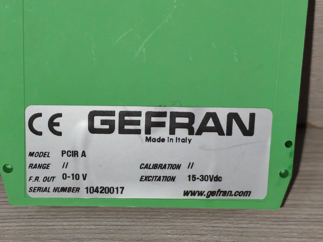 GEFRAN PCIR A GEFRAN PCIR00A SIGNAL CONDITIONER PCIR A 3