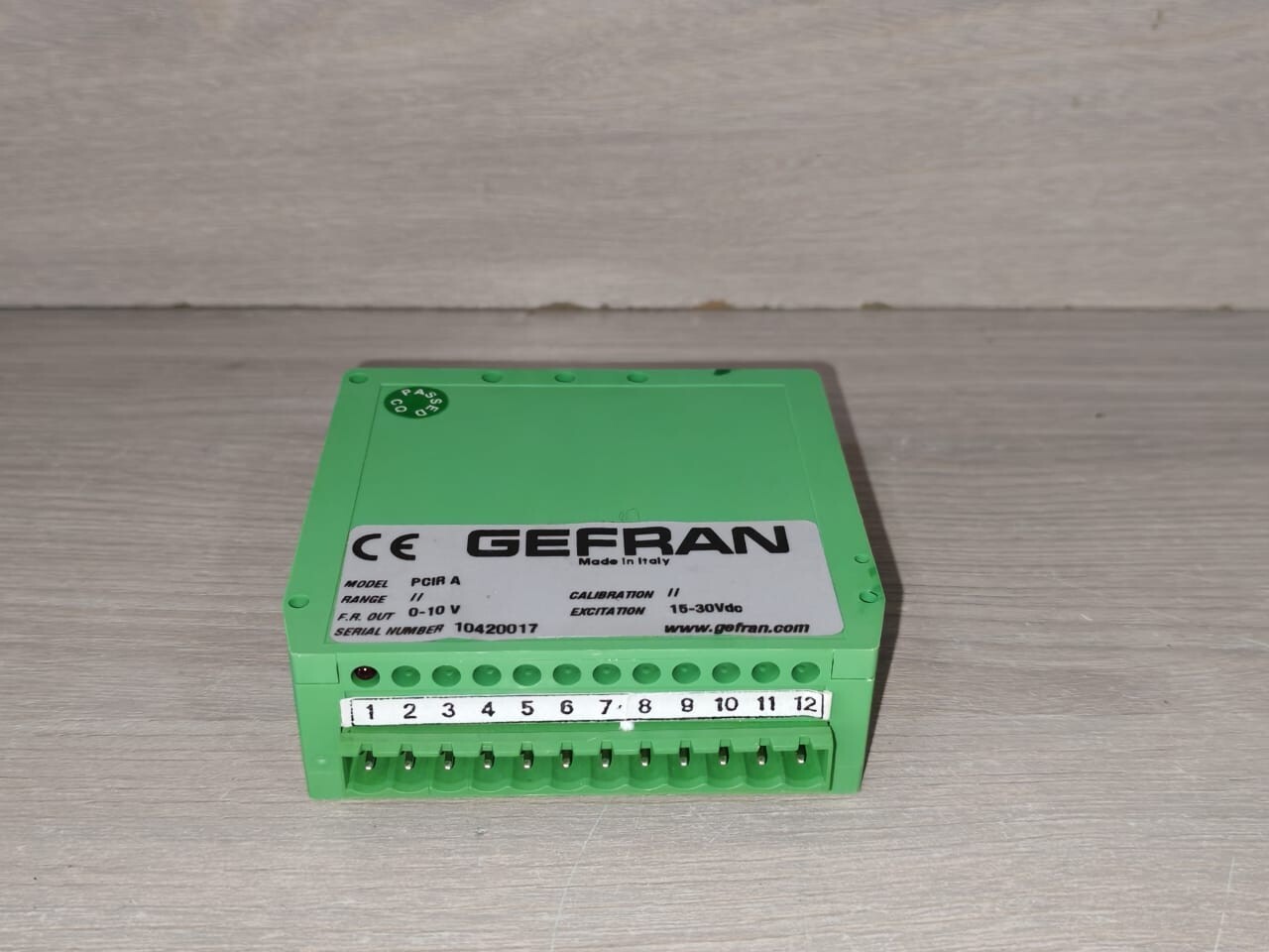 GEFRAN PCIR A GEFRAN PCIR00A SIGNAL CONDITIONER PCIR A 4