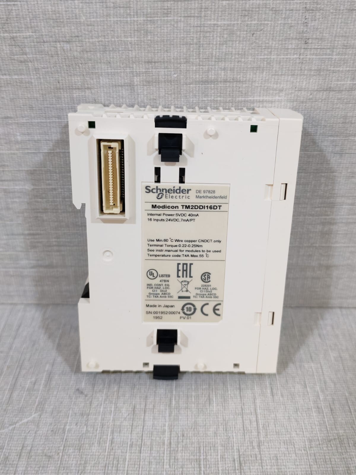 Schneider Electric TM2DDI16DT SCHNEIDER ELECTRIC TM2DDI16DT I/O EXPANSION MODULE MODICON 399576 5