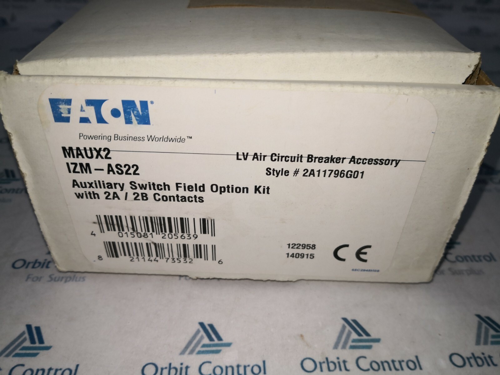 Eaton Cutler Hammer 2C12791G01 Eaton Cutler Hammer 2C12791G01 MAUX2 Magnum 2A 2B Auxiliary Switch, IZM-AS22 5
