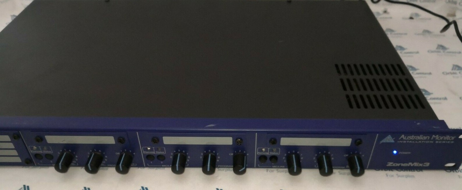 Monitor ZONEMIX3 Aust Monitor ZONEMIX3 Zone mixer - Brisbane Sound Group 4