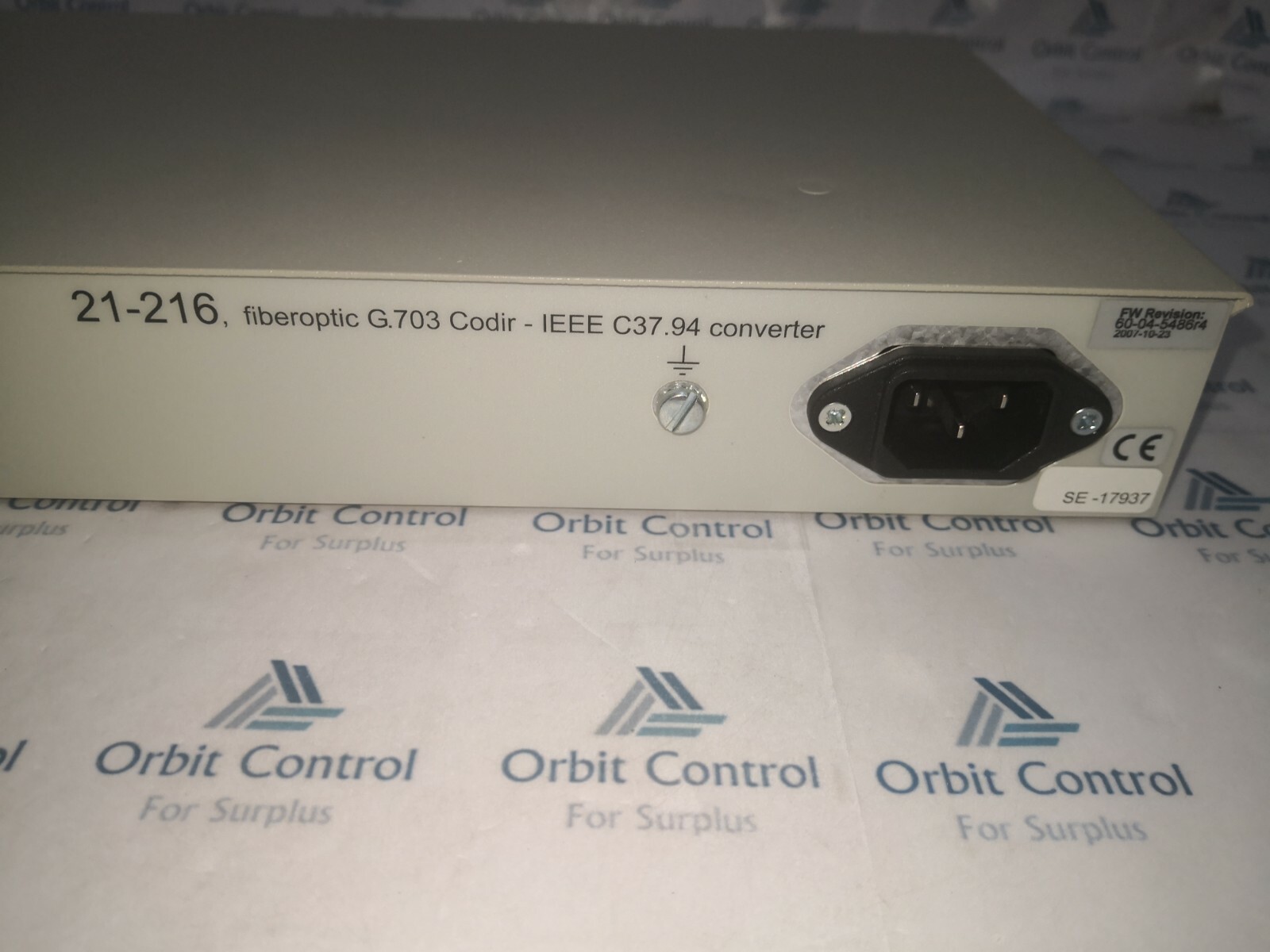 Fiber system C37.94 Fiber system 1MRK002245-AA Fiber Optical 21-216, G.703 Codir - IEEE C37.94 3